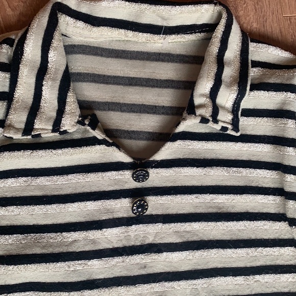 Vintage stripe tee with coast and v neck size XS - Picture 3 of 7